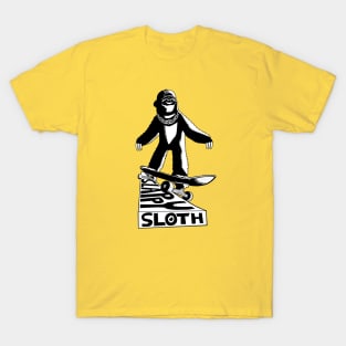 Slappy Skate Sloth T-Shirt